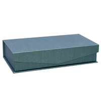 Boîte cadeau magnétique pliable en carton de luxe avec logo personnalisé recyclable, finition brillante, pour les petites entreprises