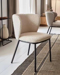 Ghế dài bọc vải kiểu Pháp giá rẻ, bán buôn, nội thất, chất liệu nhung sang trọng và ghế ăn sơn kim loại đen - Product Image 1