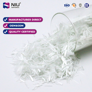 Fibres <span class=keywords><strong>de</strong></span> <span class=keywords><strong>verre</strong></span> coupées en E-glass <span class=keywords><strong>de</strong></span> haute qualité pour le béton, <span class=keywords><strong>anti</strong></span>-fissuration, pour le renforcement des sols et des pavés industriels - Product Image 1