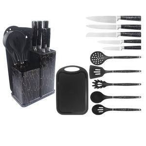 HSK Les Ustensiles De Cuisine <span class=keywords><strong>Maison</strong></span> Nouveaut Multifonctions granit enduit acier inoxydable couteau ensemble ustensiles de cuisine ensembles d'outils - Product Image 2