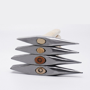 Marteau de soudage à manche en bois 300G/500G, qualité industrielle, pour élimination des scories, des rouilles et de la glace - Product Image 2