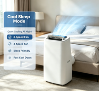 Climatiseur Portable Électrique Silencieux Airwens 12000 BTU pour Usage Domestique, Économe en Énergie, Refroidissement et Chauffage, sur Roulettes - Vente en Gros Usine