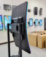 Écran tactile capacitif multi-touch incurvé/plat personnalisé de 19, 21,5, 23,8, 27, 32, 43, 55 pouces avec éclairage de bord pour machine de jeu vidéo