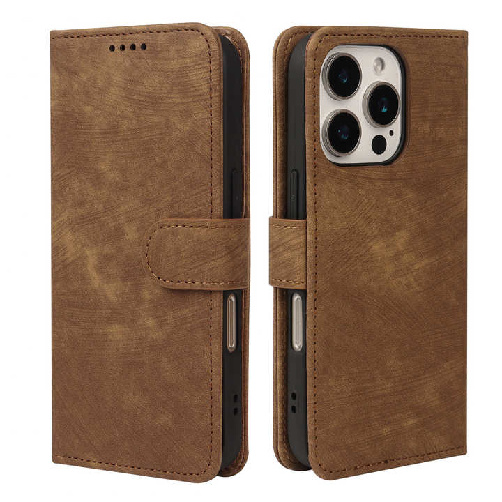 New Arrival Flip Magnetic Leather Wallet Phone Case for iPhone 16 Pro Max 15 14 Pro 17 With Card Holder Folio Book Phone Cover