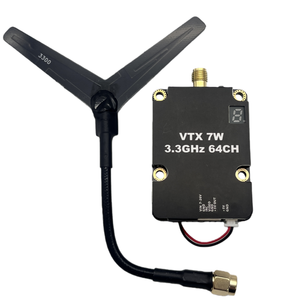 Trasmettitore Video per Droni Kimpok a Lungo Raggio 3.3G 3060M-3500M 64CH 7W (2000mW/7000mW) VTX Accessorio UAV VTX a Bassa Latenza - Product Image 1