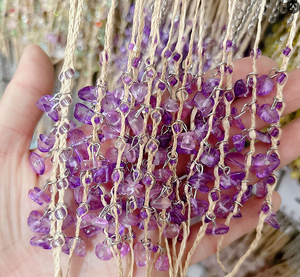 Bracelets en <span class=keywords><strong>macramé</strong></span> tissé à la main en pierre de gravier naturel pour femmes, pierres précieuses, raphia, herbe tressée, <span class=keywords><strong>bracelet</strong></span> de cheville, cadeau de plage - Product Image 3