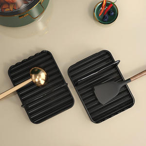 Multifunctional <b>Plastic</b> Pot <b>Cover</b> Spatula Storage Rack Countertop <b>Drain</b> Bracket Kitchen Artifact Multifunctional Spatula Holder - Product Image 6