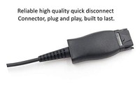 Kabel Adaptor RJ9 QD HIS untuk Telepon IP Seri Avaya 1600 & 9600 Kompatibel dengan Model Headset Telepon Plantronics Aksesoris