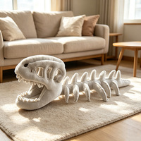 Disfraz de dinosaurio para mascotas, disfraz de esqueleto de peluche para Halloween, disfraz para perros pequeños, medianos y grandes, venta al por mayor