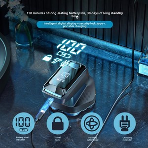 Electric Rotary <b>Razor</b> for Men Magnetic Floating Bald <b>Head</b> Shave IPX6 Waterproof Wet Dry Shaving Machine - Product Image 4