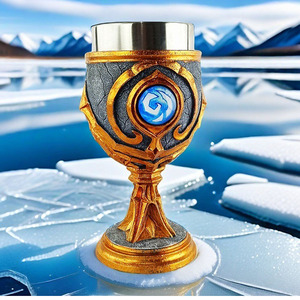 Gobelet en métal à whisky en acier inoxydable <span class=keywords><strong>Game</strong></span> Thrones créatif nouvelle arrivée <span class=keywords><strong>verre</strong></span> à <span class=keywords><strong>vin</strong></span> en relief personnalisé tasse à <span class=keywords><strong>vin</strong></span> Hearthstone en or - Product Image 4