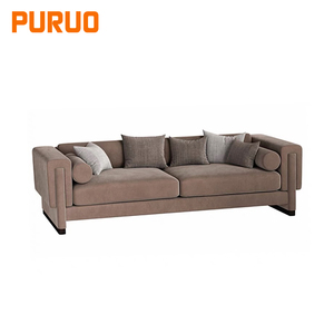 Puruo Luxury Designer <strong>Couch</strong> 2 Seater Leather <strong>Couches</strong> Nordic Luxury Modern Gray Sofa Designs <strong>Manufacturers</strong> for Drawing Room