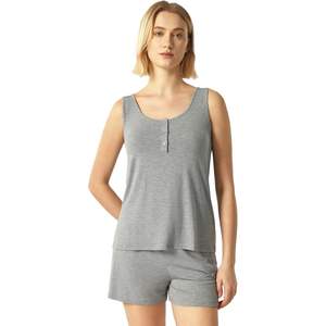 Pantalones de Pijama Largos Personalizados para Mujer, Camiseta sin Mangas, Pantalones Capri, Ropa de Dormir Suave, Ropa de Estar en Casa, Pijamas para Mujer - Product Image 1