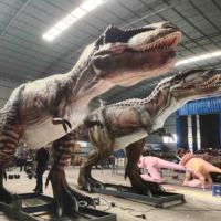 Modèle de dinosaure animatronique grandeur nature pour parc à thème, dinosaure artificiel, T-rex, modèle de T-rex fait à la main