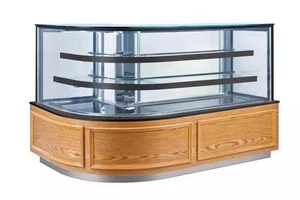 Làm mát nhỏ <span class=keywords><strong>Countertop</strong></span> bánh hiển thị tủ lạnh mở phía trước mát hiển thị tủ siêu thị Gelato hiển thị - Product Image 6