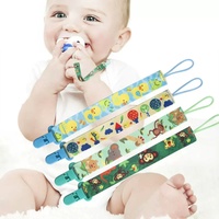 Attache-sucette pour bébé, chaîne à ruban, support pour sucette, clips pour sucette, laisse, sangle, support pour tétine pour l'alimentation des nourrissons