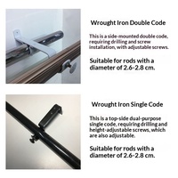 Support de tringle à rideau réglable en longueur, base pour tringle romaine, accessoires de rideaux, support auxiliaire, cadre de support minimaliste