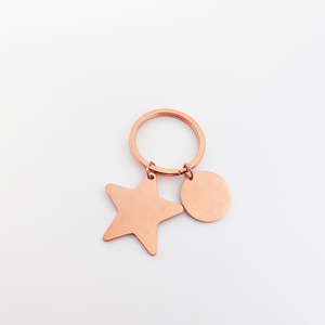 Sao Móc Khóa Kim Loại <span class=keywords><strong>Keychain</strong></span> Aros De Oro De 18 Kilates Sao <span class=keywords><strong>Keychain</strong></span> Clasp Joyer Một Acero Inoxidable Moda - Product Image 3