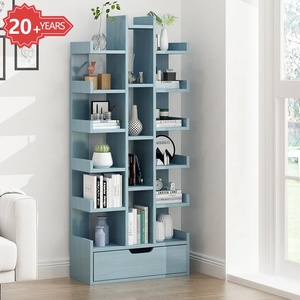 Mueble blanco para sala de estar, estantería de madera moderna creativa con forma de <span class=keywords><strong>suelo</strong></span> artesanal - Product Image 5