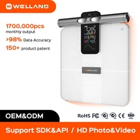 Báscula de Grasa Corporal Digital con Música y Pantalla Digital, para FI2419LB, 180 kg, Funciona con Batería, Medición de Peso y Grasa Corporal, Aplicación Inalámbrica