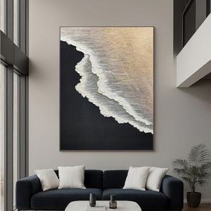 Arte Moderno, Textura 3D, Lienzo Acrílico Abstracto Original, Arte Abstracto para Pared, Estilo Wabi Sabi, Pintura Hecha a Mano para Sala de Estar de Hotel - Product Image 3