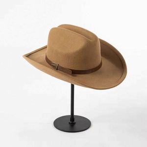 Chapeau de cowboy vintage unisexe en feutre de laine australienne de luxe, personnalisable, de haute qualité, pour voyage, fête, pêche, quatre saisons - Product Image 2