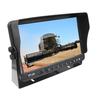 Moniteur de voiture 4 CH Quad 10, prend en charge 2, 3 images divisées et avec pare-soleil