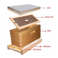 Apiculture, ruche à 5 cadres en pin de Nouvelle-Zélande, boîte à noyaux, élevage de reines, ruche d'accouplement, assemblage facile, ferme apicole, mini ruche à noyaux