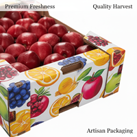 Boîte en carton ondulé pliable recyclable 10 kg Raisin pour l'exportation de fruits frais Transport maritime
