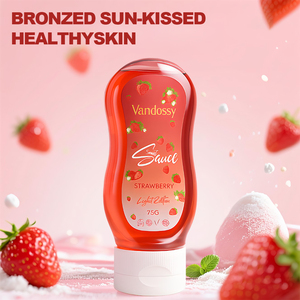 Vegan dâu tây Vitamin C thuộc da gel dầu kép hành động sau khi mặt trời chăm sóc Lotion & tắm nắng tăng tốc Công thức chống oxy hóa - Product Image 2