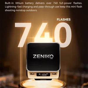 Flash de Cámara Mini TTL ZENIKO ZT08, Luz de Relleno Portátil Recargable para Fotografía, Compatible con Cámaras Canon, <span class=keywords><strong>Nikon</strong></span>, Sony, Fuji y Mirrorless - Product Image 4