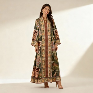Nuevo Diseño Estilo Dubái, Vestido Largo de Tela de Alta Calidad, Modesto y Elegante con Lentejuelas, Abaya para Mujeres Musulmanas, Proveedor - Product Image 1