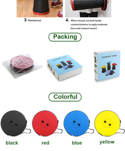 Portable Foldable <b>Plastic</b> Side Stools Telescopic Design Cheap PP <b>Material</b> for Villa Bedroom Warehouse Park Hospital Use - Product Image 5