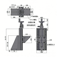 Module de table coulissante à levage manuel KULDP20-A-470 pour l'automatisation industrielle