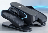 Mini-elliptique électrique sous bureau, pédalier d'exercice assis pour les jambes, 15 vitesses, double mode, équipement de fitness pour la maison et le bureau