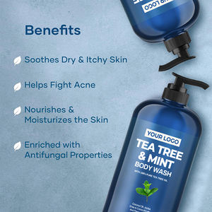 <span class=keywords><strong>Gel</strong></span> nettoyant à base de plantes pour le nettoyage en profondeur et le soulagement des odeurs corporelles Infections fongiques Athlète Body Wash with Tea Tree & Peppermint Cooling Herbal <span class=keywords><strong>Gel</strong></span> Formula - Product Image 2