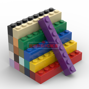 ตัวต่อ BEBRICKS ชุดประกอบหมายเลข 3008 แผ่นขนาด 1x8 ของเล่นตัวต่อพื้นฐาน MOC ชุดแผ่นสำหรับเด็กชายและเด็กหญิง สร้างสรรค์ - Product Image 6