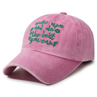 Casquette de baseball délavée et vieillie avec broderie de lettres, chapeau de soleil décontracté et polyvalent pour femme, style tendance