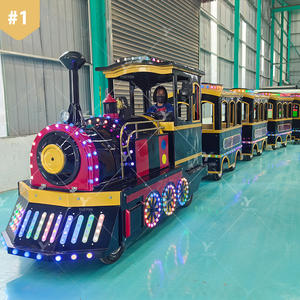 Tren de lujo a precio de fábrica, 24 asientos, trenes eléctricos sin rieles para niños - Product Image 2