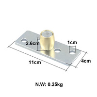 Kit de quincaillerie moderne en acier pour portes coulissantes de cuisine et salle de bain, incluant rails de guidage au sol, roulettes, butées de rail et vis, durable
