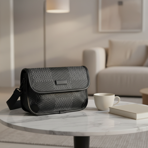 Sac Messager pour Homme en Cuir PU Classique et Tendance, Haute Qualité, Petit, Imperméable, Léger, Durable, avec Logo Personnalisé et Antivol - Product Image 2