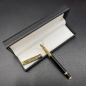 قلم حبر معدني بتصميم زهرة منحوتة فاخرة للترويج للأعمال والحروف المكتبية