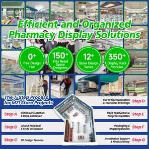 Étagères QMuS-QB-09 pour <span class=keywords><strong>pharmacie</strong></span> la nouvelle liste <span class=keywords><strong>armoire</strong></span> à colonnes rondes pour présentoir de <span class=keywords><strong>pharmacie</strong></span> pour étagère de magasin de luxe - Product Image 2