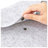 Pochette en feutre A4 personnalisée, sac de rangement portable pour documents professionnels, support d'impression de logo personnalisé
