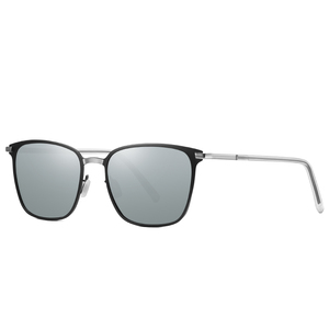 Lunettes de soleil de sport unisexes à vision nocturne, verres jaunes tendance, verres polarisés UV400, monture transparente/Tac argentée pour adultes, conduite de nuit - Product Image 3