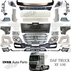 Harga pabrik suku cadang bodi truk lampu panel kisi bumper spatbor fender untuk DAF XF106 truk untuk DAF XF seri truk