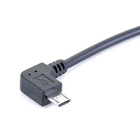 Câble adaptateur convertisseur USB 3.1 Type C femelle vers Micro USB à angle droit de 90 degrés