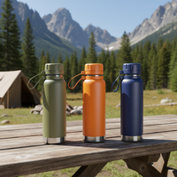 Bouteille isotherme sport OEM en acier inoxydable grande capacité, design portable, infuseur à thé, isolation thermique 6-12 heures, légère