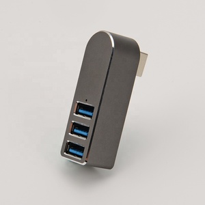 3 Cảng Nhôm <span class=keywords><strong>Mini</strong></span> Usb 3.0 180 Bằng Xoay <span class=keywords><strong>Hub</strong></span> - Product Image 4