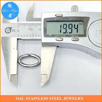 Fermoir à ressort en acier inoxydable poli brillant pour collier et bracelet de fabrication de bijoux de bricolage